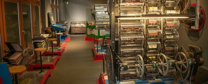 Technik-Ausstellungsraum im Museum Petersberg