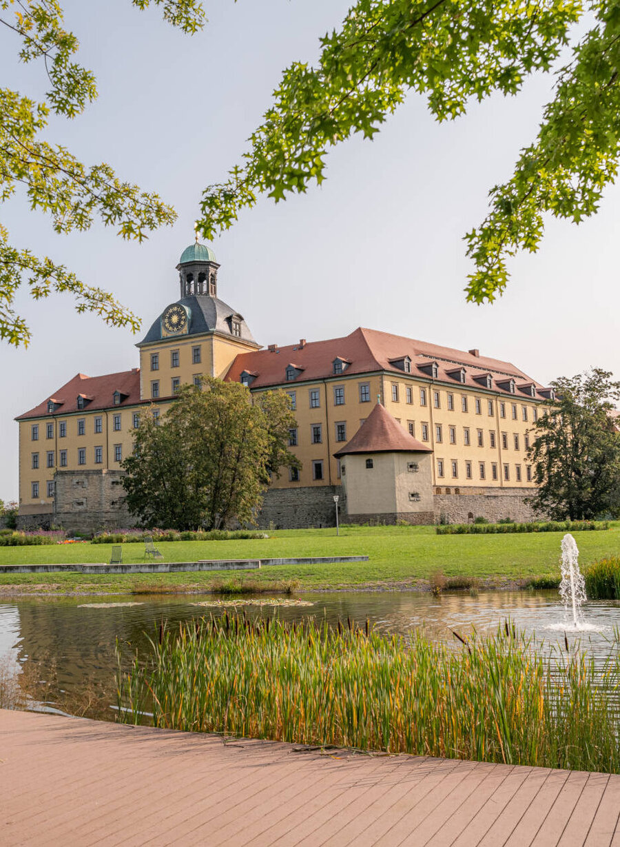Schlosspark Zeitz mit Schloss Moritzburg
