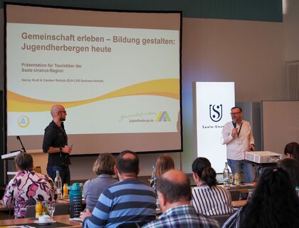 Kenny Krull und Carsten Woitzik (Deutsches Jugendherbergswerk, Landesverband Sachsen-Anhalt e.V.)
