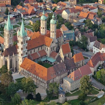 Naumburg aus der Vogelperspektive