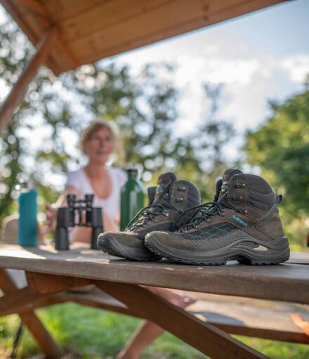 Pause am Wanderweg zum Mittelberg bei Nebra