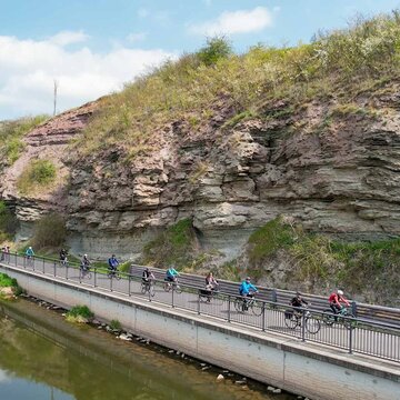 Unstrutradweg bei Laucha