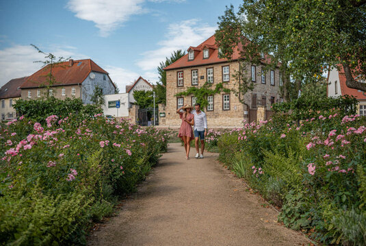 Spaziergang im Kurpark Bad Lauchstädt