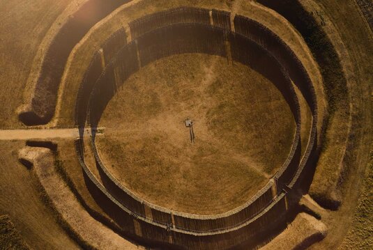 Draufsicht des Sonnenobservatoriums Goseck