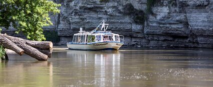 MS Rudelsburg - das Fahrtgastschiff wischen Bad Kösen und der Rudelsburg