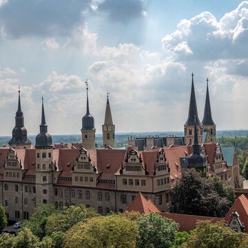 Blick auf Dom-Schloss-Ensemble Merseburg
