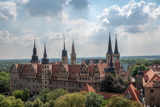 Blick auf Dom-Schloss-Ensemble Merseburg
