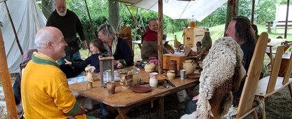 Ritterlager an der Kemenate Orlamünde