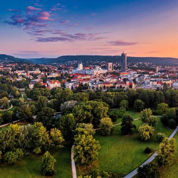 Jena bei Abendstimmung