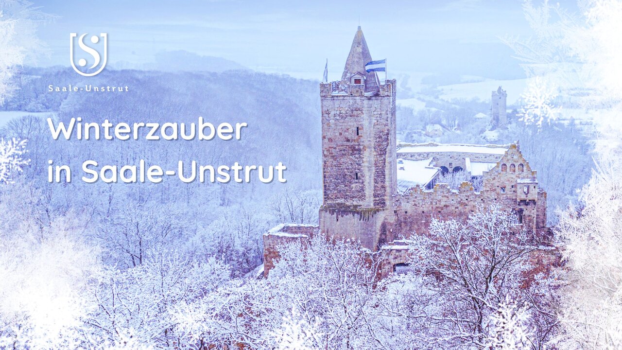 youtube Video Thumbnail: Rudelsburg bei Bad Kösen im Schnee