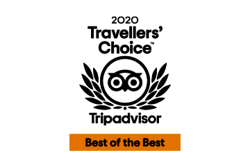 Best of the Best Zertifikat des Travellers Choice Award 2020 von Tripadvisor