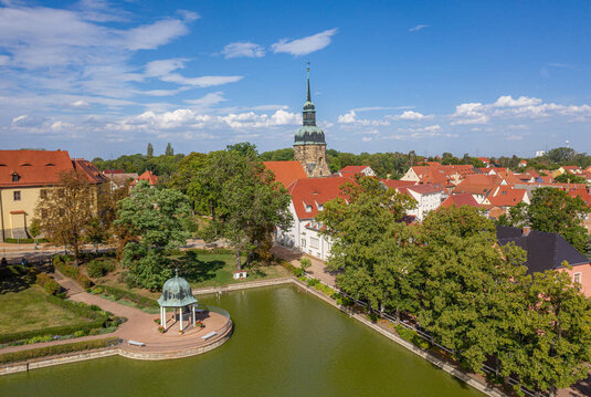 Kurpark Bad Lauchstädt von oben