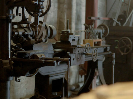 Maschinenpark in der Brikettfabrik Herrmannschacht in Zeitz