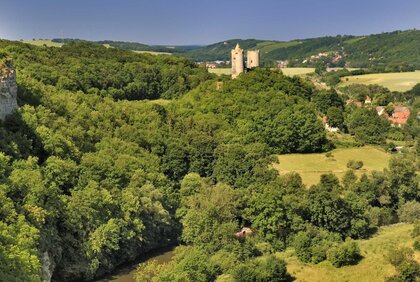 Burg Saaleck im Saaletal bei Bad Kösen