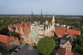 Luftaufnahme des Dom-Schloss-Ensembles Merseburg