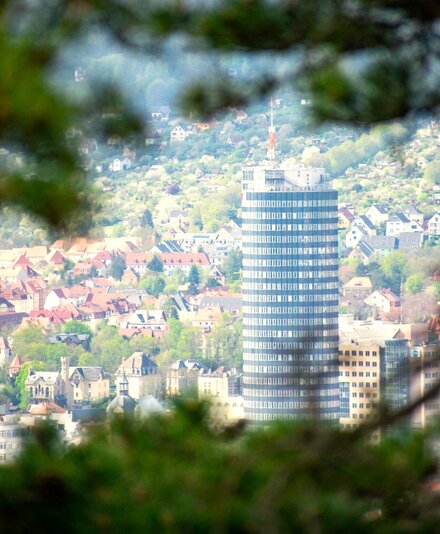 Blick von der SaaleHorizontale auf Jena
