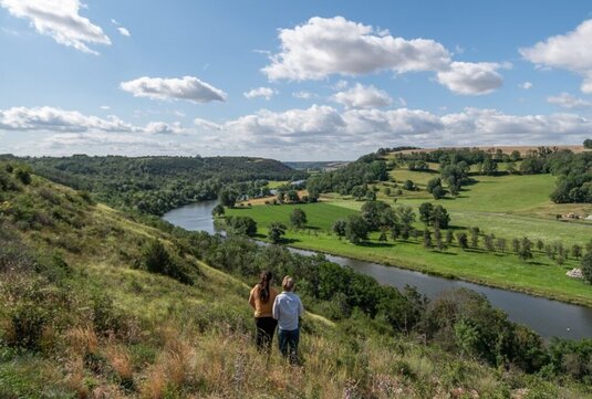 Saaleschleife bei Rothenburg im Naturpark Unteres Saaletal
