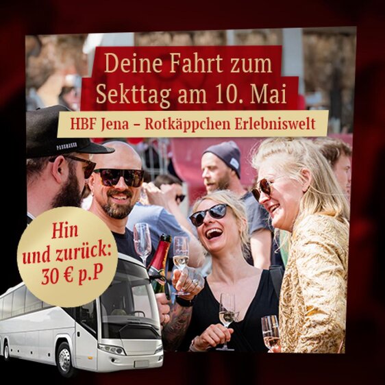 Deutscher Sekttag - Tanztrip nach Freyburg ab Jena Hbf