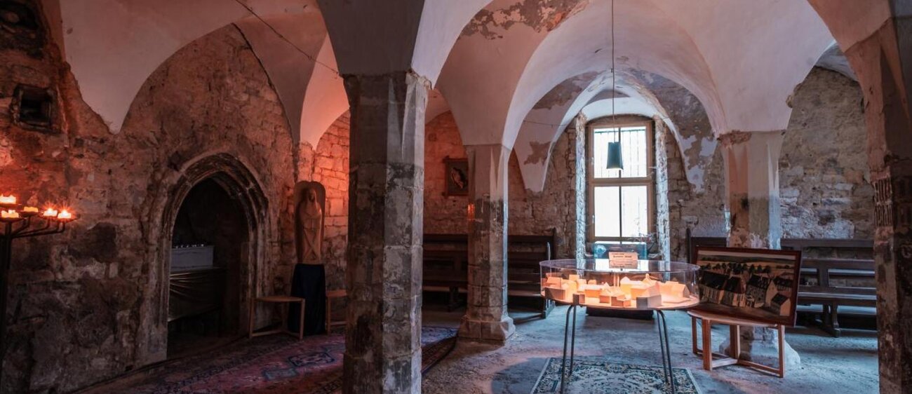 Gewölbe im Kloster St. Claren Weißenfels