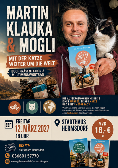 Martin Klauka & Mogli - Mit der Katze weiter um die Welt