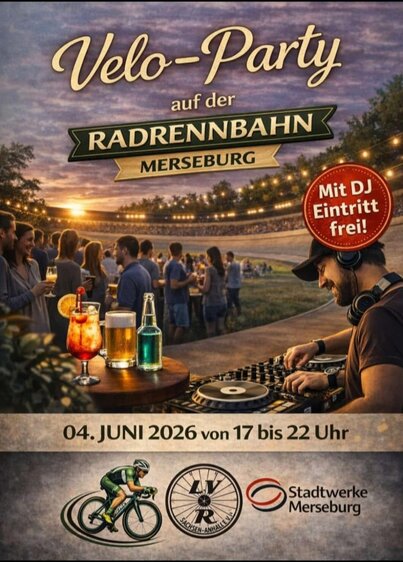 Velo-Party auf der Radrennbahn Merseburg 