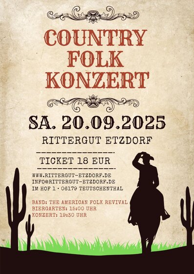 Country Folk Konzert  + Biergarten