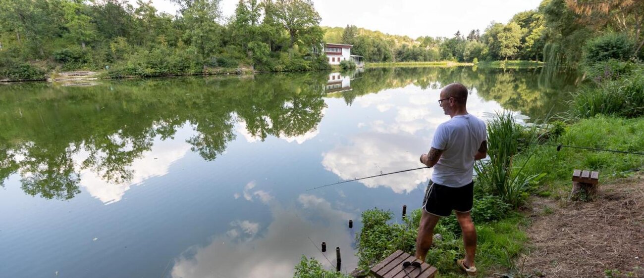 Der Emsenteich in Bad Sulza ist bei Anglern sehr beliebt, auch