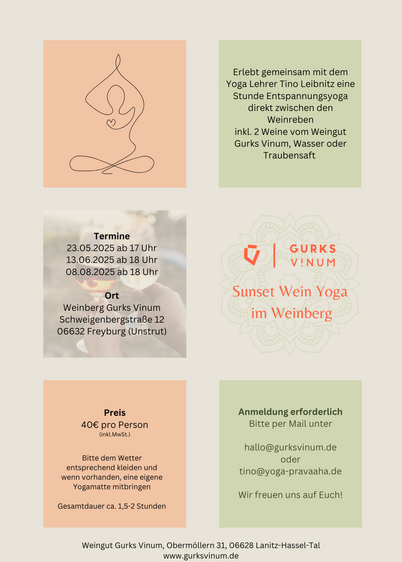 Sunset Wein Yoga