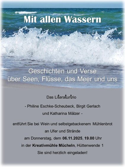 Lesung "Mit allen Wassern"