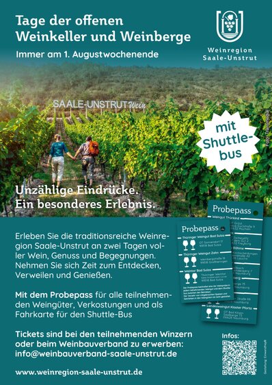 Tage der offenen Weinkeller und Weinberge mit Shuttle Bus