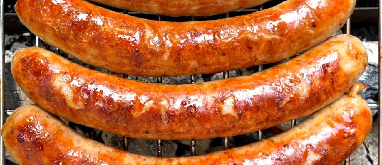 Thüringer Bratwurst auf dem Rost