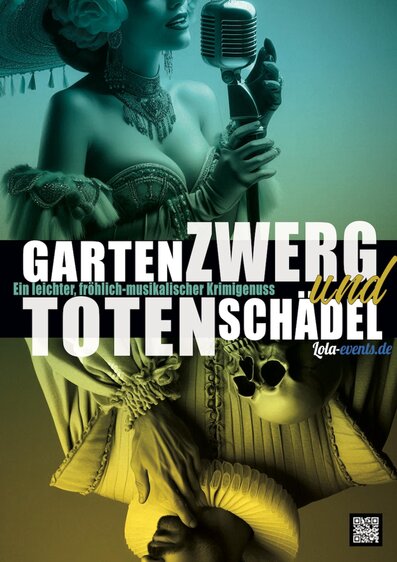 Theaterdinner - Gartenzwerg und Totenschädel