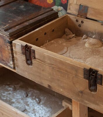 Milben bei der Arbeit