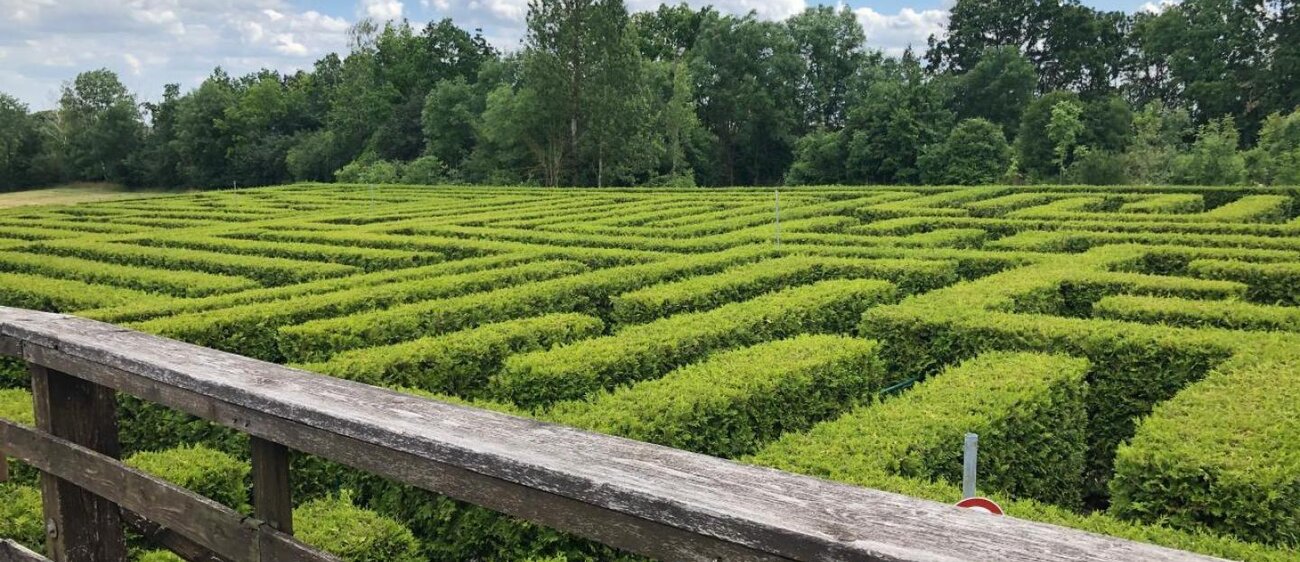 Der Irrgarten im Freizeitspass Eckartsberga ist einer der größten in Deutschland.