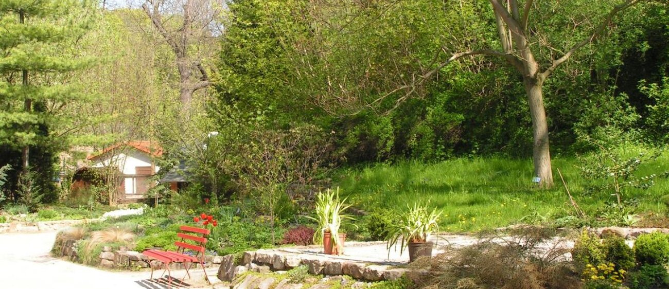 Blick in den Heimatnaturgarten Weißenfels