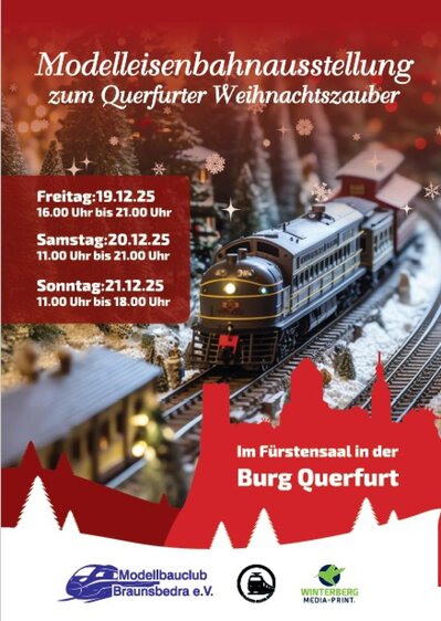 Modellbahnausstellung zum Querfurter Weihnachtszauber 2025