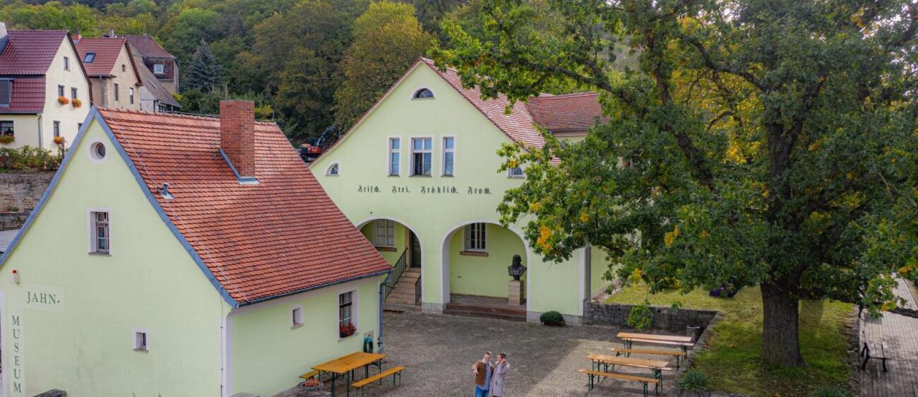 Außenansicht des Friedrich-Ludwig-Jahn Museums in Freyburg an der Unstrut.