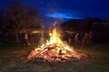 Osterfeuer im Kanonengarten