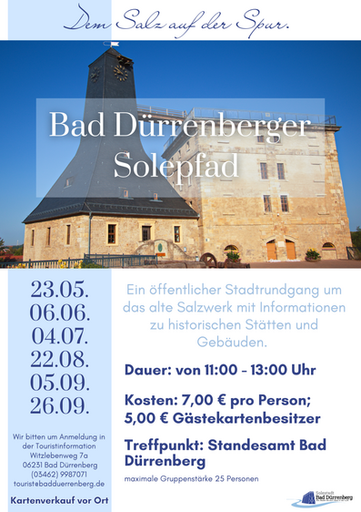 Bad Dürrenberger Solepfad - öffentliche Führung zur Salinegeschichte