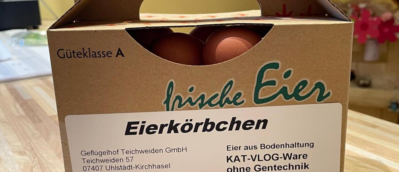Angebot im Hofladen des Geflügelhof Teichweiden