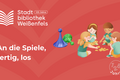Ferien in der Stadtbibliothek - Outdoor Spielenachmittag