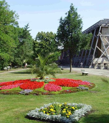 Blick auf das Gradierwerk