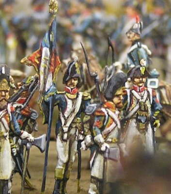 Schlacht 1806 mit kleinen Figuren