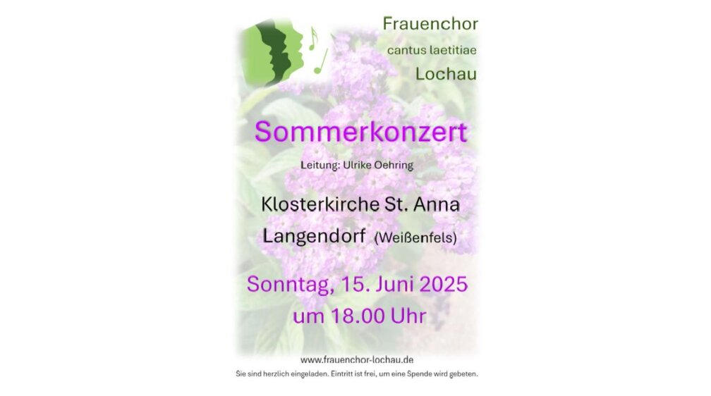 Sommerkonzert des Frauenchor cantus laetitiae Lochau 