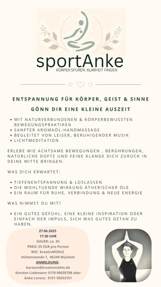 Körper spüren & Klarheit finden - Mini-Retreat mit sportAnke