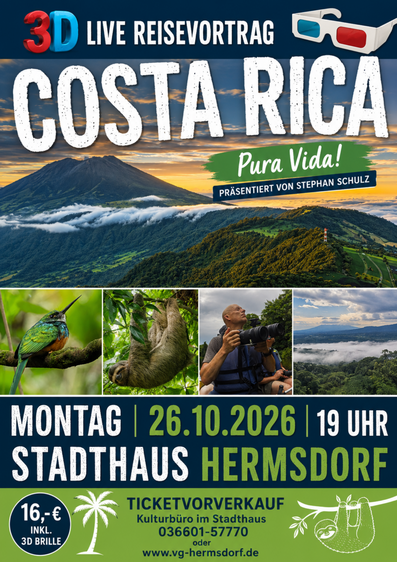 Costa Rica - 3D Live Reisevortrag