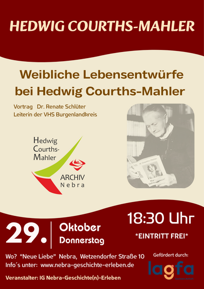 Vortrag: Hedwig Courths-Mahler – Weibliche Lebensentwürfe bei Hedwig Courths-Mahler