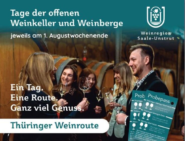 Tage der offenen Weinkeller und Weinberge mit Shuttle Bus / Route Thüringen 