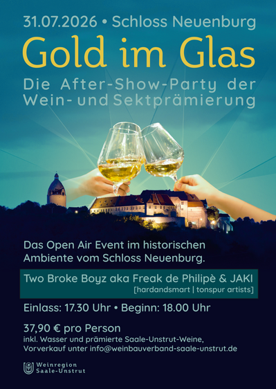 Gold im Glas - Die Aftershow-Party der Wein - und Sektprämierung  