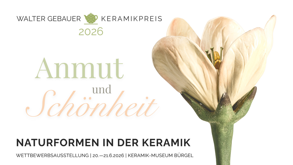 Wettbewerbsausstellung »Anmut und Schönheit – Naturformen in der Keramik«